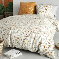 Atelier du Coton Parure Housse de Couette 3pcs 100% Coton 57fils demil