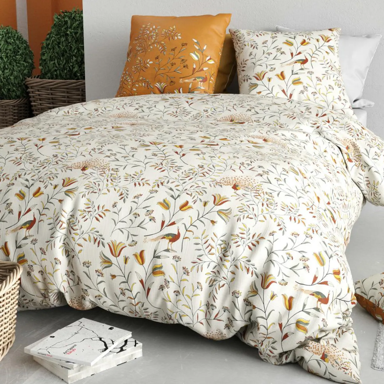 Atelier du Coton Parure Housse de Couette 3pcs 100% Coton 57fils demil