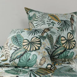 My Home Collection Parure housse de couette Cancun bleue