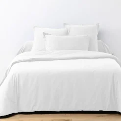 Discount Blanc Passion Parure housse de couette unie blanche