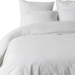 Discount Blanc Passion Parure housse de couette unie blanche