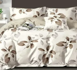 Hot Home Collection Parure housse de couette en Coton blanche