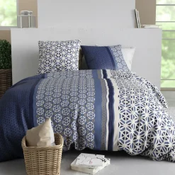 Online Atelier du Coton Parure Housse de Couette 3pcs 100% Coton 57fils mil