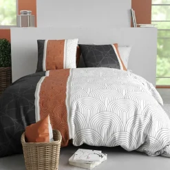 Baton Rouge Parure Housse de Couette Equinoxe multicolore