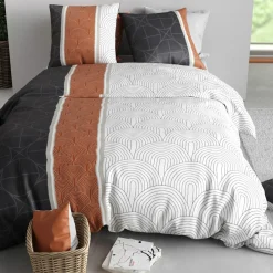 Baton Rouge Parure Housse de Couette Equinoxe multicolore
