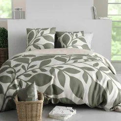 Home Collection Parure Housse de Couette grise