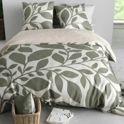 Home Collection Parure Housse de Couette grise