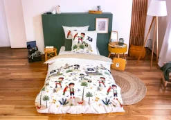 Home Collection Parure housse de couette en Coton multicolore