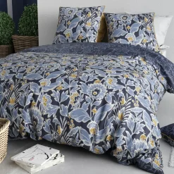 Home Collection Parure housse de couette Penelope bleue