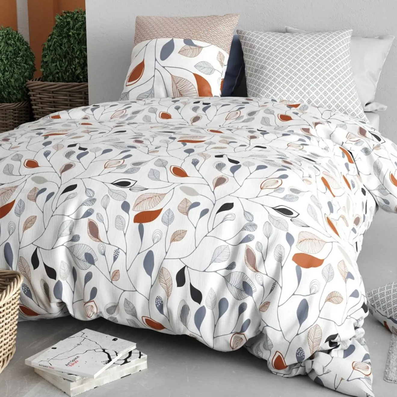 Baton Rouge Parure Housse de Couette Flolia multicolore