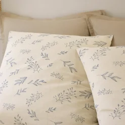 Hot Baton Rouge Parure Housse de Couette 100% Gaze de Coton Imprimé Liveo blanche