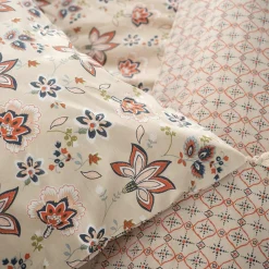 Home Collection Parure housse de couette Denia blanche - 240x220 cm