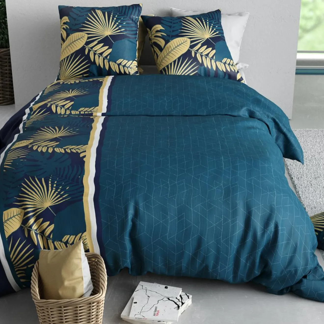 Clearance Baton Rouge Parure Housse de Couette Tropeal multicolore