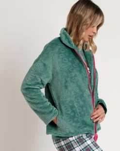 Best Admas Peignoir Be Kind to the Planet C vert feuille