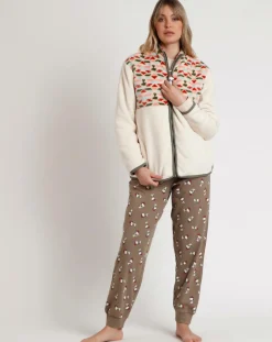 Femme Admas Peignoir Beagle Scouts C écru