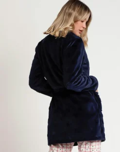 Femme Admas Peignoir You Are So Loved E bleu marine