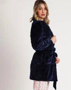 Femme Admas Peignoir You Are So Loved E bleu marine