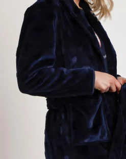 Femme Admas Peignoir You Are So Loved E bleu marine