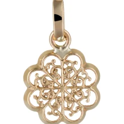 Femme Instant d'Or Pendentif Médaillon Flora or jaune