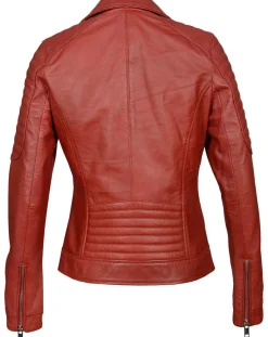 Clearance Chyston Perfecto en Cuir Brithney rouge