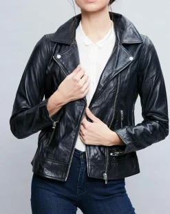 Femme Chyston Perfecto en Cuir Deborah noir