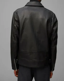 Homme Marc O'Polo Perfecto en Cuir Grainé noir