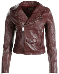 Femme Chyston Perfecto en Cuir Ornella bordeaux