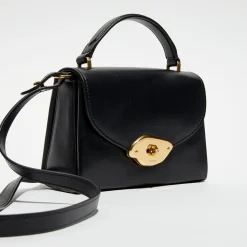 Clearance Mulberry Petit sac à main en Cuir Lana noir - 18,5x13x8 cm