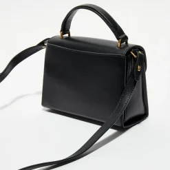 Clearance Mulberry Petit sac à main en Cuir Lana noir - 18,5x13x8 cm
