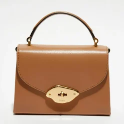 Femme Mulberry Petit sac à main en Cuir Lana sable - 18,5x13x8 cm