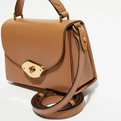 Femme Mulberry Petit sac à main en Cuir Lana sable - 18,5x13x8 cm