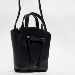 Femme Mulberry Petit sac à main en Cuir Mini Clovelly noir - 16x18x7 cm