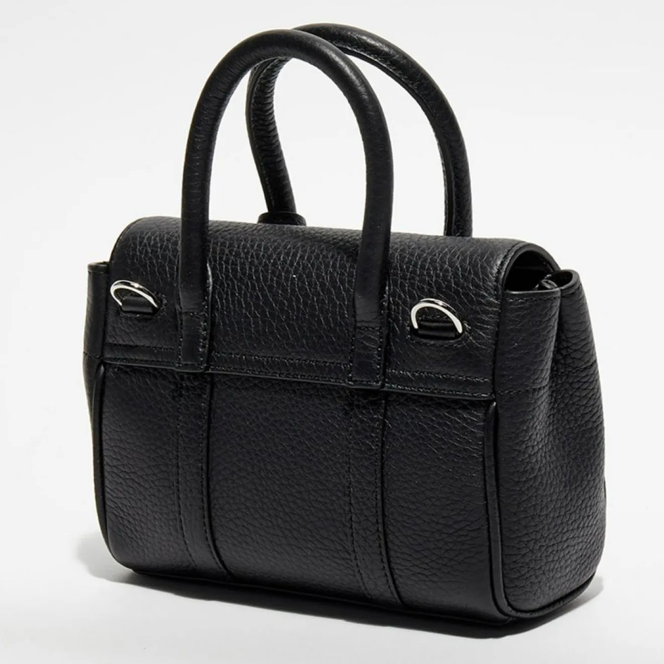 Mulberry Petit sac à main en Cuir Mini Bayswater Satchel noir - 18x14x8 cm