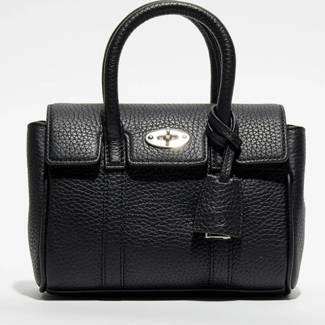 Mulberry Petit sac à main en Cuir Mini Bayswater Satchel noir - 18x14x8 cm