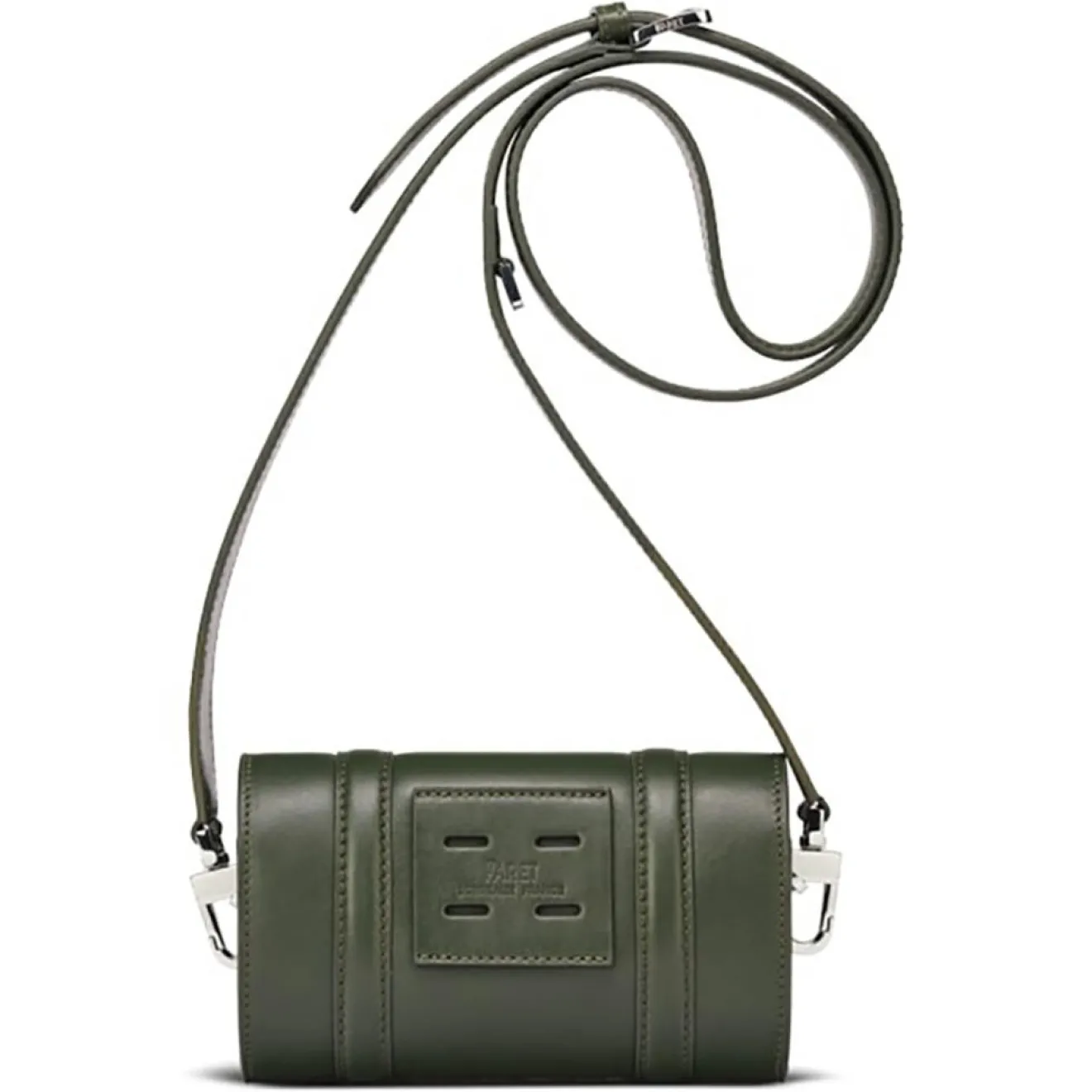 Femme Maison Faret Petit Sac Cyclo en Toile enduite & Cuir multicolore - 10x17x4.5 cm