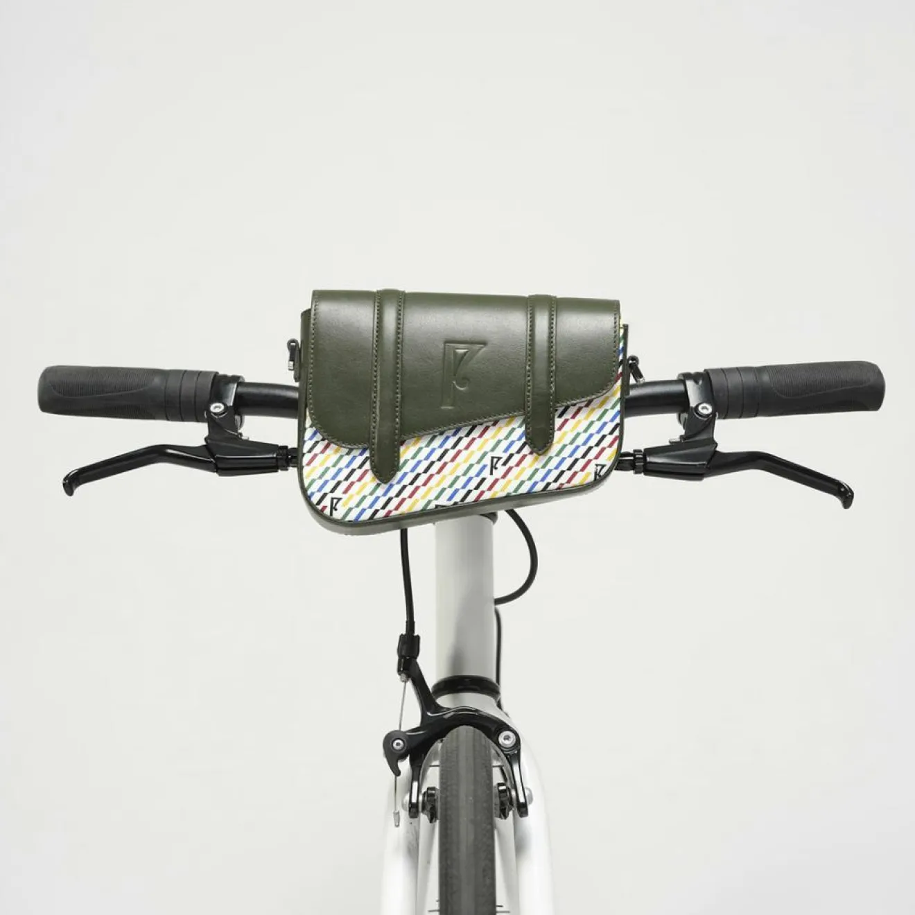 Femme Maison Faret Petit Sac en Toile enduite & Cuir Bordeaux noir/multicolore - 14x19x4.5 cm