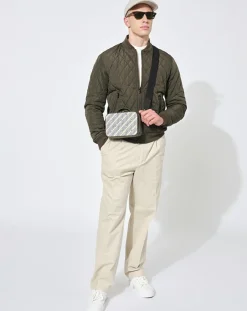 Femme Maison Faret Petit Sac en Toile enduite Pyla vert/multicolore - 13x19x6.5 cm