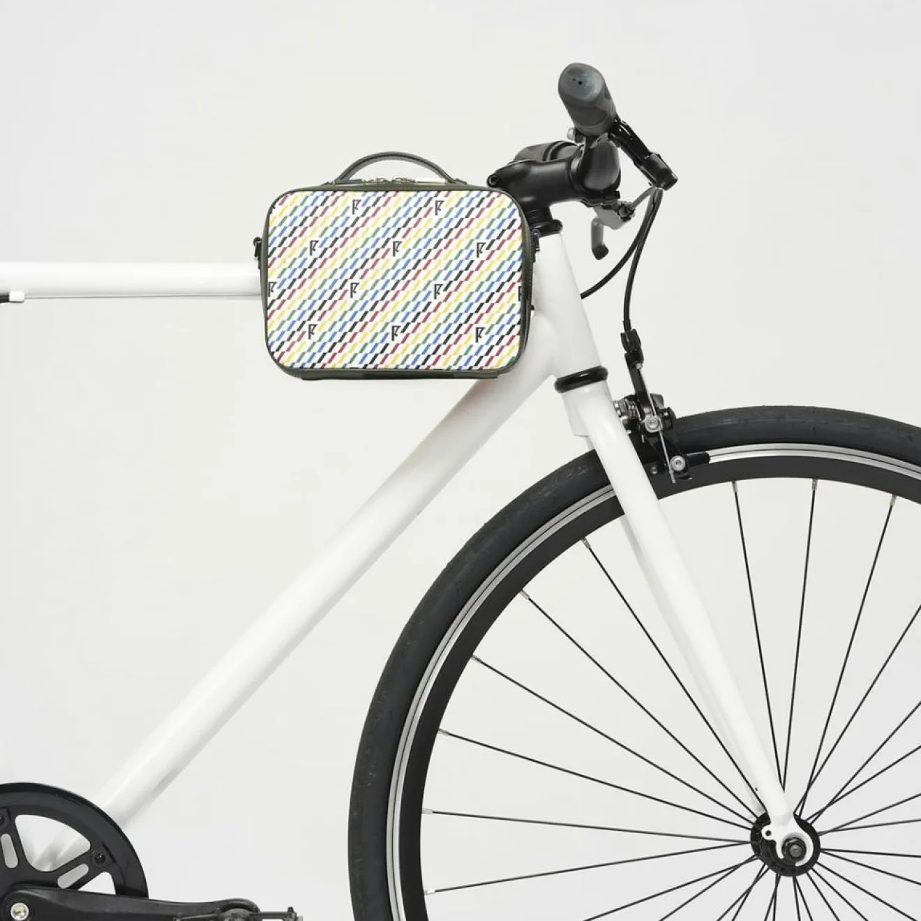 Femme Maison Faret Petit Sac en Toile enduite Pyla vert/multicolore - 13x19x6.5 cm