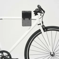 Clearance Maison Faret Petit Sac en Toile enduite & Cuir Arguin noir/blanc - 18x11.5x3 cm