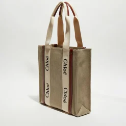 Chloé Petit tote bag Woody multicolore - 26x20x8 cm