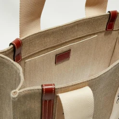 Chloé Petit tote bag Woody multicolore - 26x20x8 cm