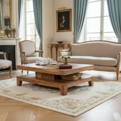 Hot Bois & Chiffons Petite table basse rectangulaire Acacia Kavish II Marron - 100x55x35 cm