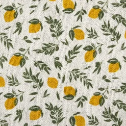 Discount Home Deco Factory Plaid à franges Bain de Soleil jaune/vert - 120x150cm