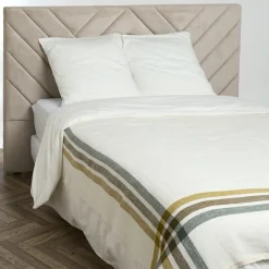 Clearance Haomy Plaid 100% Lin Paros citrus - 135x190 cm