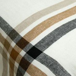 Haomy Plaid 100% Lin Paros tabac - 135x190 cm