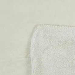 Home Deco Factory Plaid Flanelle Sherpa XXL beige - 140x200 cm