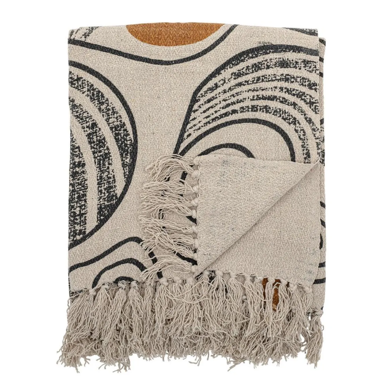 Bloomingville Plaid Giano nature - L.160xW.130 cm