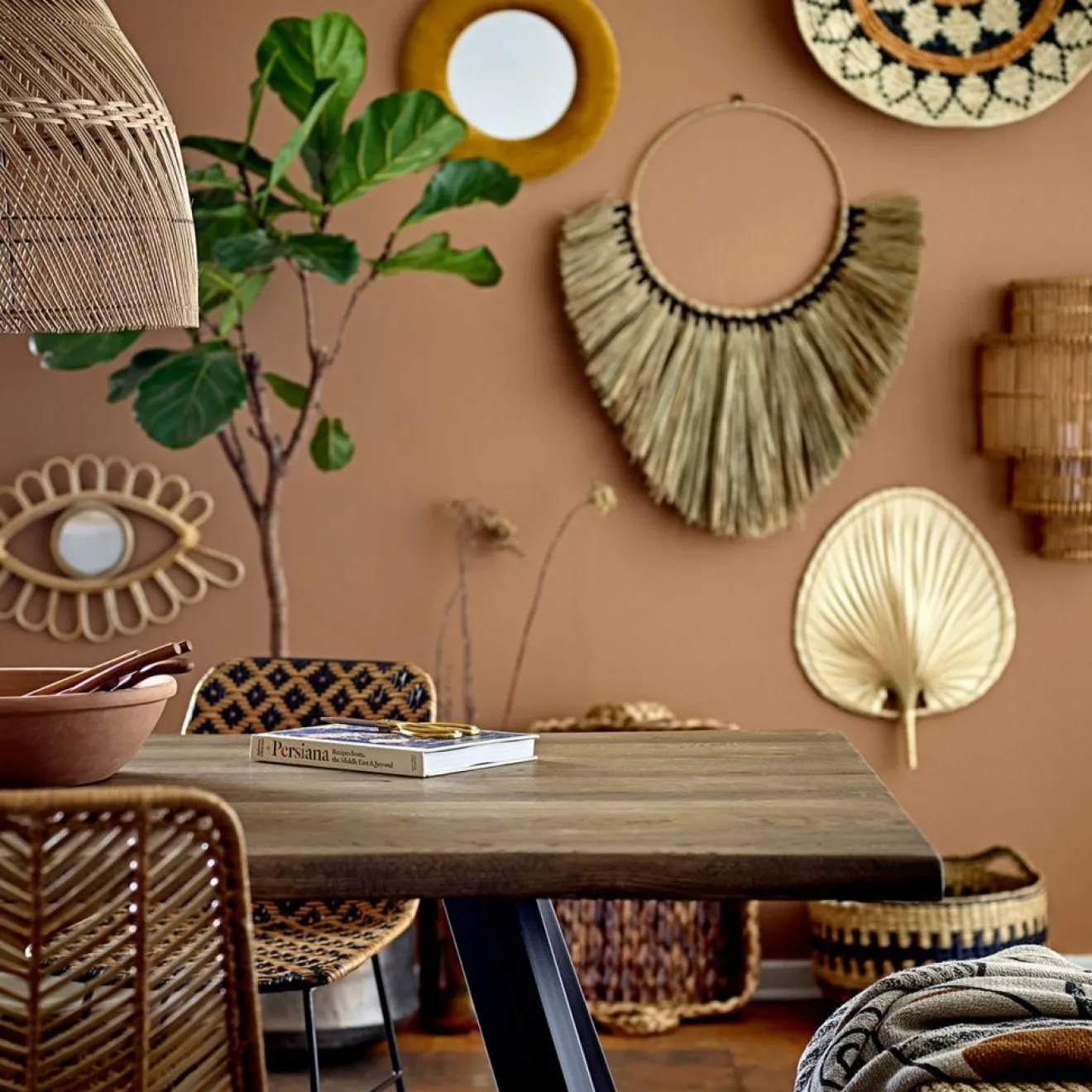 Bloomingville Plaid Giano nature - L.160xW.130 cm