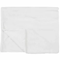 Home Deco Factory Plaid imiation fourrure Ooulence blanc - 120x150 cm