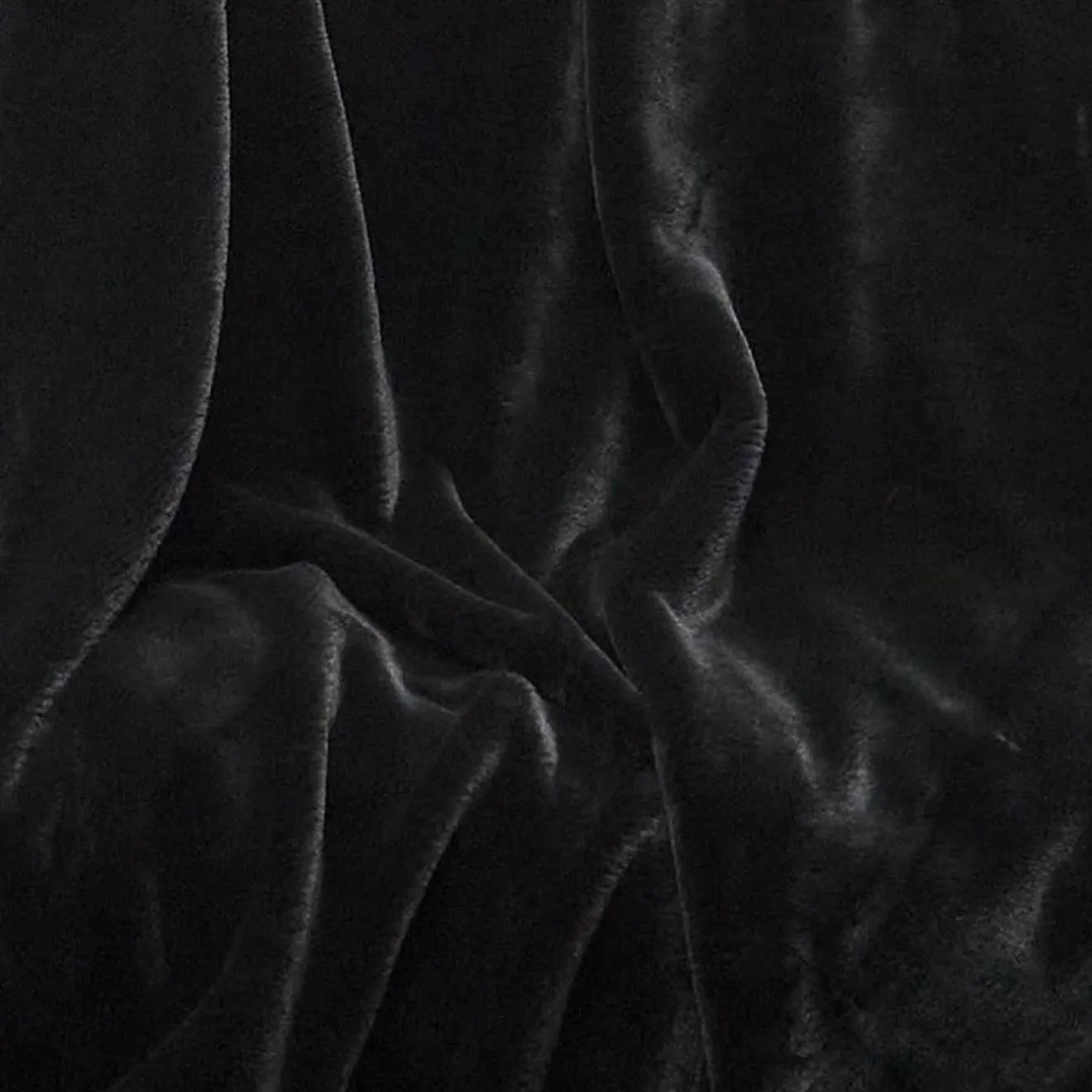 Discount Home Deco Factory Plaid imitation fourrure Opulence noir - 120x150 cm